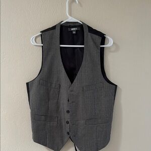 Heritage 1981 Gray Tailored Vest with Adjustable Strap